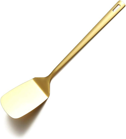 Berglander Gold Spatulas, Solid Turner Titanium Gold Plating, Barbecue Metal
