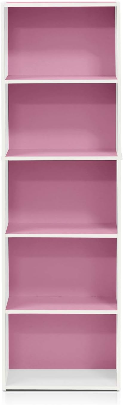 Furinno LUDER Book Shelf, 5-Tier Bookshelf, Bookcase