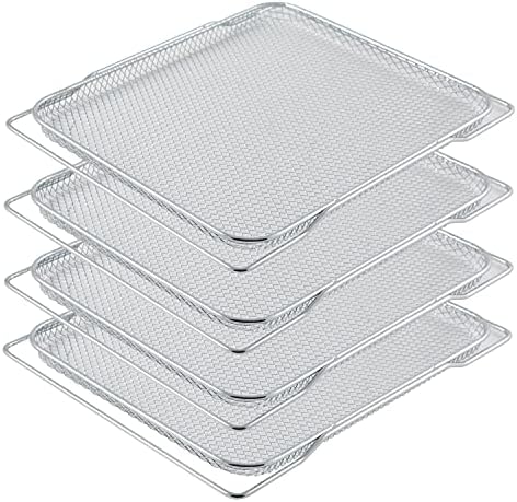 NUWAVE Genuine 9-Piece Ultimate Baking Kit, 1.3” Deep SS Roasting Tray, 4 SS Racks, 4 - 11.5”x13” Silicone Baking Mats, Compatible w/ All Bravo XL Air Fryer Oven Models 20801,20802, 20811, 20850