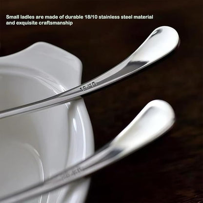 Small Ladle, Gravy Ladle, 7.9 Inch Sauce Ladles, 18/10 Stainless Steel Small