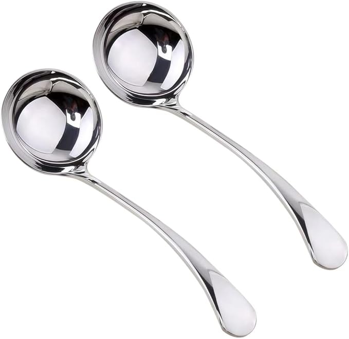 Small Ladle, Gravy Ladle, 7.9 Inch Sauce Ladles, 18/10 Stainless Steel Small