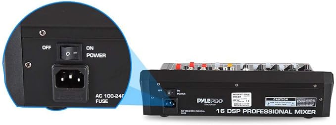 Pyle 6-Channel Bluetooth Studio Audio Mixer