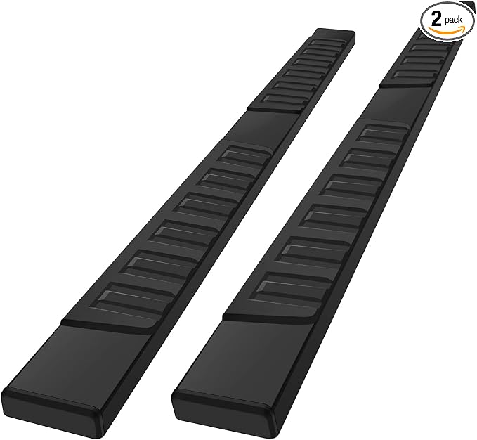 COMNOVA Running Boards Compatible with 15-26 Ford F150 Crew Cab(4 Full Size Doors) Side Steps for 2017-2026 Ford F250 F350 Super Duty Crew Cab.6 Inches Black Powder Coated Running Boards & Steps