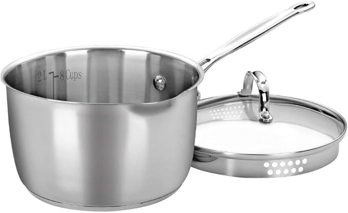 Cuisinart 7193-20P Chef's Classic Stainless 3-Quart Cook and Pour Saucepan