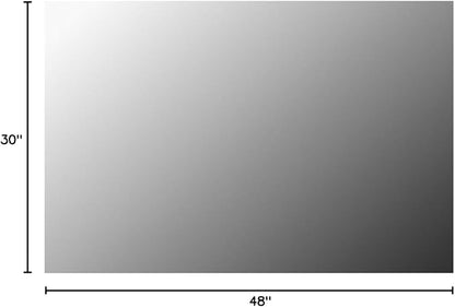 Mirrorons Frameless Mirror, Wall Mirror 48" x 30", Modern Bathroom Mirrors