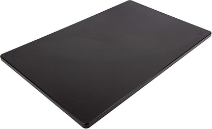 Thirteen Chefs Large 18 x 12 Black Plastic Cutting Board