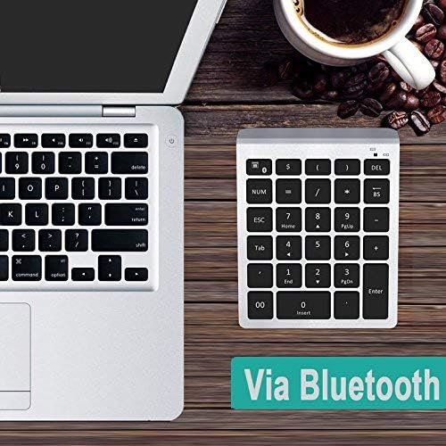 Lekvey Bluetooth Number Pad, 10 Keys Numeric Keypad Portable Wireless Bluetooth