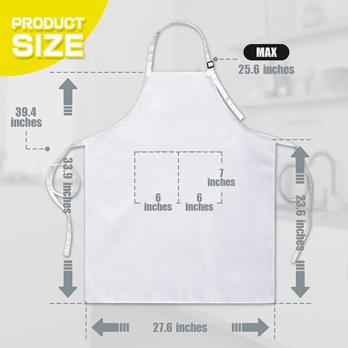 ROTANET Extra Large Apron for Men Adjustable Bib Aprons