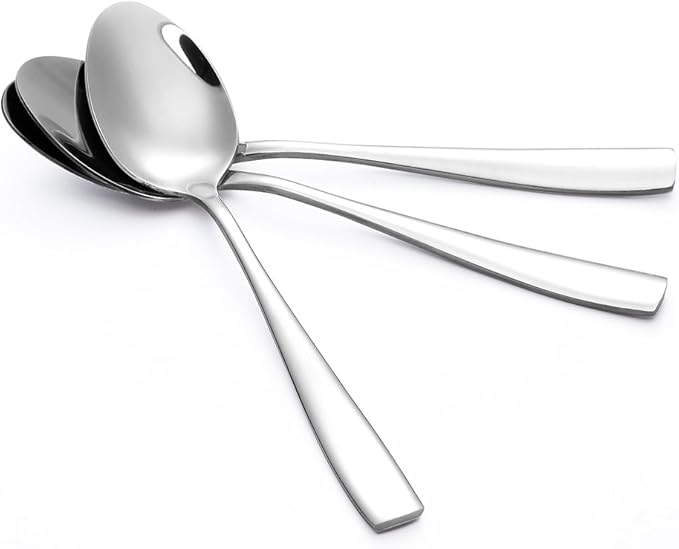 24-Piece Large Stainless Steel Dinner Spoons,8 Inches
