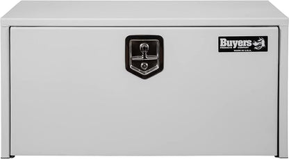 Buyers Products 1702400 Steel Underbody Truck Box, 18x 18x 24 Inch, Job Site Box, Lockable T-Handle Latch, Utility Tool Box, Heavy Duty Storage and Organizer, Made In The USA, White