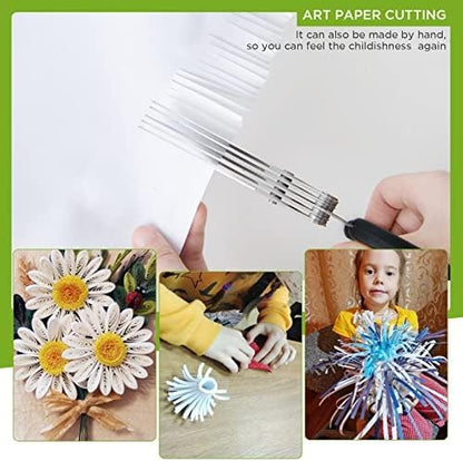 Herb Scissors SaladScissors, Upgrade HerbScissors with 5 Blades and Cover + 2 Brush, Kitchen SaladScissors with Herb Stripping, MultiScissors HerbCutter, Smart Cutter FoodScissors Chopper, Green