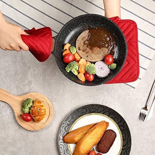 Oven Pot Holder with Pocket Cotton Heat Resistant Coaster Potholder Kitchen Hot