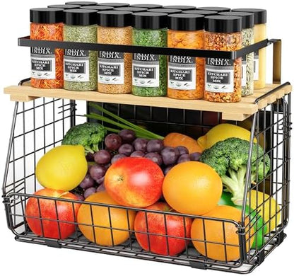 Magnetic Shelf for Fridge, Fruit Potato & Onion Storage Bin