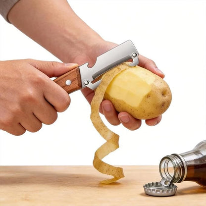 2PCS Multifunctional Vegetable Peeler, 2-in-1 Multifunctional Stainless Steel
