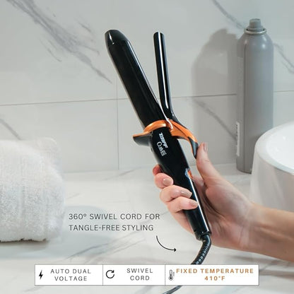 TAIFF Curves Professional Black Titanium Curling Iron – High-Performance Hair