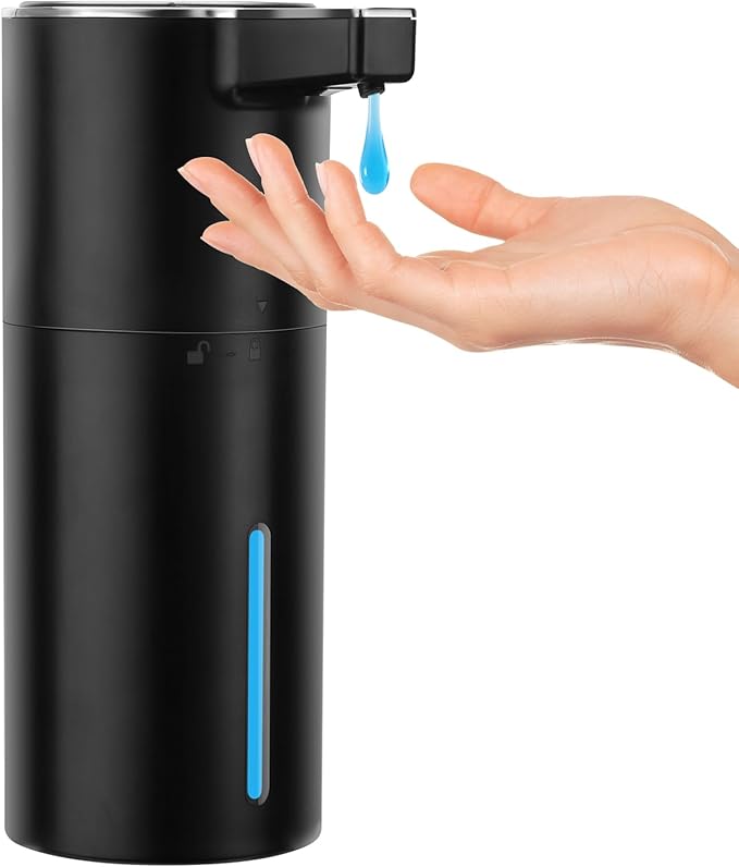 Automatic Soap Dispenser Liquid Touchless: 13.52oz/400ml Wall USB Rechargeable