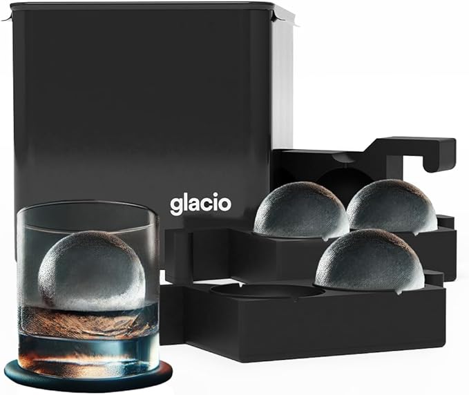 Clear Ice Maker Set – Crystal Clear Ice Ball & Cube Molds
