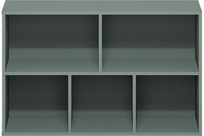 Furinno LUDER Book Shelf, 5-Cube Bookshelf, Reversible Bookcase, 9.4 x 19.5 x