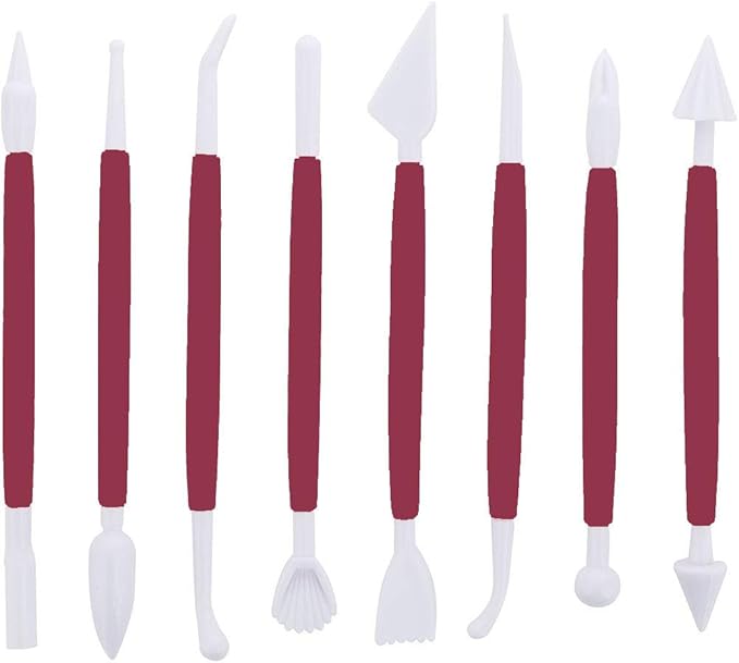 ScivoKaval Marshmallow Fondant Cake Decorating Hand Tool 12 Pcs 5 Sets