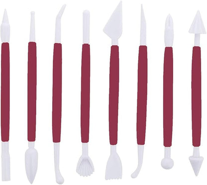 ScivoKaval Marshmallow Fondant Cake Decorating Hand Tool 12 Pcs 5 Sets