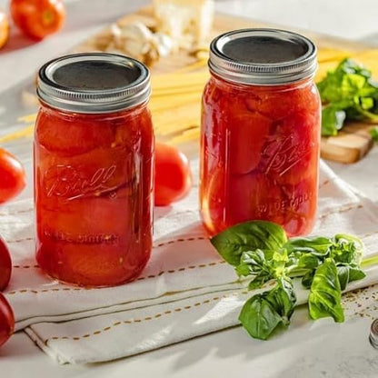 Ball Glass Mason Jars with Lids and Bands, Used