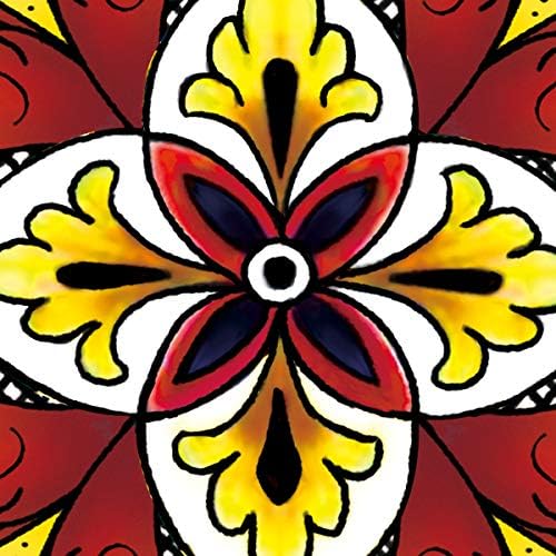 Prepara Yellow Talavera Taco Spoon Set of 2, 7.2" with Curved Scoop Design (Pack of 12)