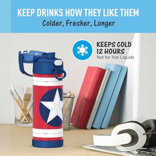 THERMOS FUNTAINER Water Bottle with Spout, 16oz, Brave New World
