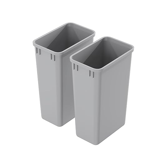 Dowell 2 Pack 50Qt Wastebasket Trash Container,