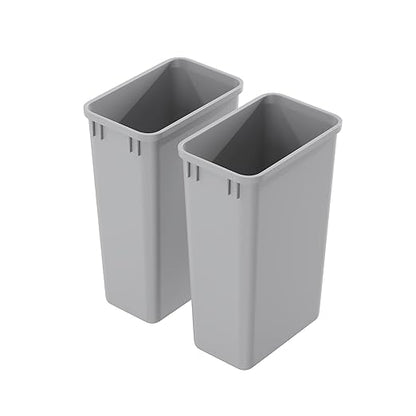 Dowell 2 Pack 50Qt Wastebasket Trash Container,