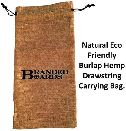 Portable Bushcraft Stainless BBQ Cooking Grill Grate, Bamboo Cutting Board, Burlap Bag, Mini Knife, Fire Starter Kits. Camping, Campfires, Backpacking, Hunting & Fishing Gear