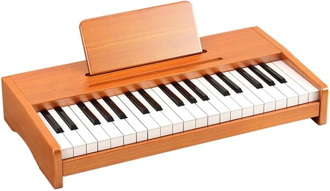 Kids Piano Keyboard, 37 Keys Digital Piano for children, Toddler Music Educational Instrument Toy Wood Piano for 3+ Girls and Boys