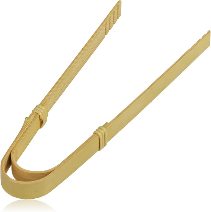 Bamboo Tongs Made by Bending 7.28 in (185mm), Kitchen Tongs, Tabletop Items, Made in Japan