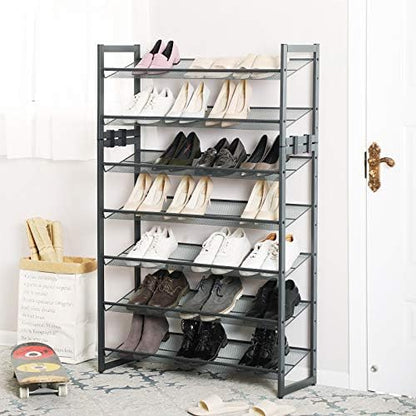 SONGMICS Metal Shoe Rack, 5-Tier Shoe Orgainzer, Holds 20-25 Pairs