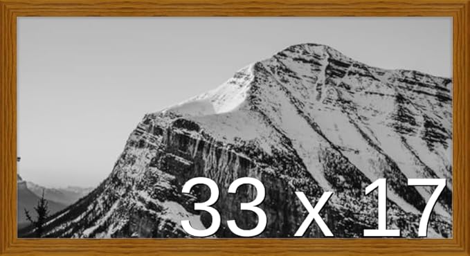 Frame It Easy 33 x 17 Hazel Wood Frame