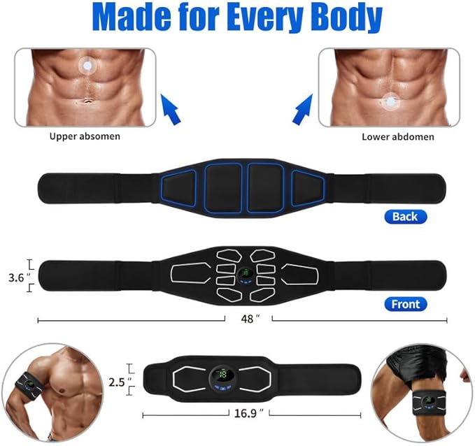 MarCoolTrip MZ Electronic Muscle Stimulator, Abs Stimulator Muscle Toner