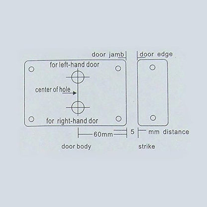 AMOCAM Electric Electronic Door Lock 6pcs Computerized Doted Keys DC 12V