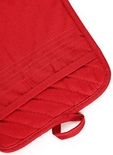 Oven Pot Holder with Pocket Cotton Heat Resistant Coaster Potholder Kitchen Hot