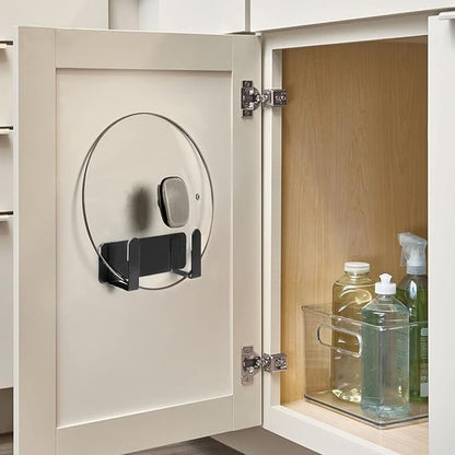 Pot Lid Rack, Wall Mounted 304 Stainless Steel Multi-Functional Storage Holder