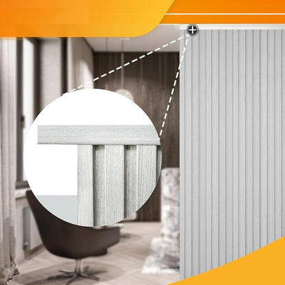 OUZUGIE 8-Pack 57 Inches, WPC Slat Wall Panel Trim, Corner Guard