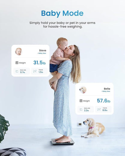 RENPHO Smart Scale for Body Weight, Digital Bathroom Scale BMI Weighing