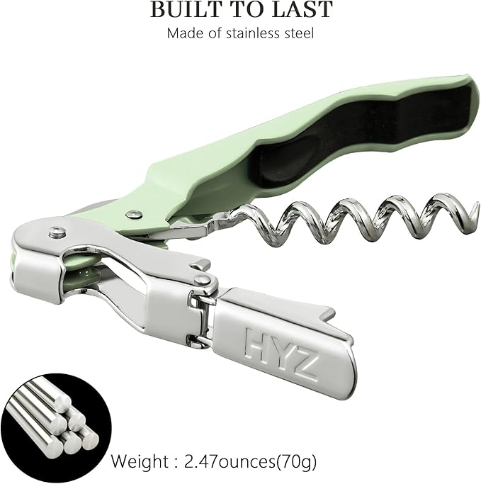 HYZ 2-Pack Wine Opener Waiter Corkscrew, Professional Wine Key