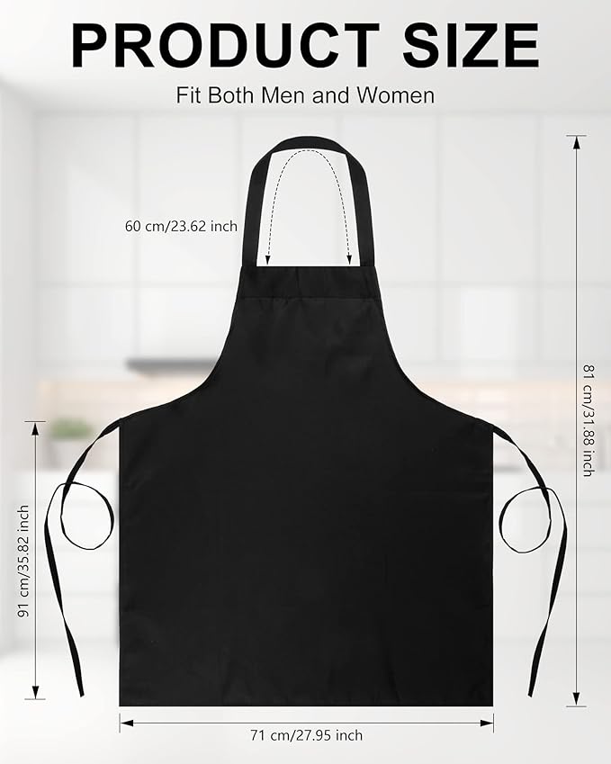 Foaincore 36 Pack Bib Aprons Bulk Plain Aprons