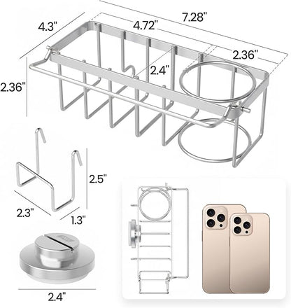 TAILI 4-in-1 Sponge Holder for Kitchen Sink