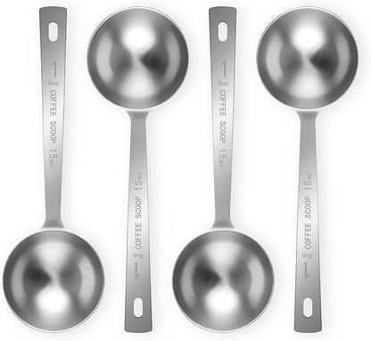 Flezoo 4Pcs Coffee Scoop Spoon