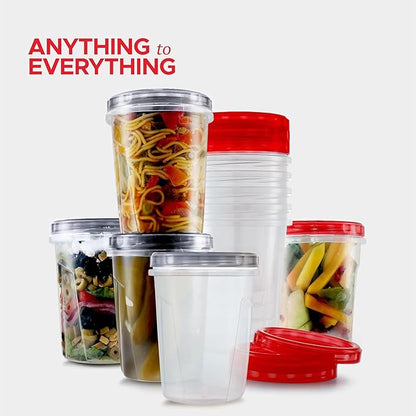 Tafura 10 Pack Leakproof Freezer Containers