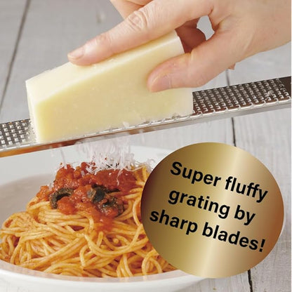 Cheese Grater Handheld [ Made in Japan ] Stainless Steel Hand Grater for Kitchen