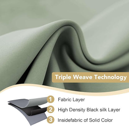 H.VERSAILTEX Thermal Insulated Blackout Window Panels Microfiber