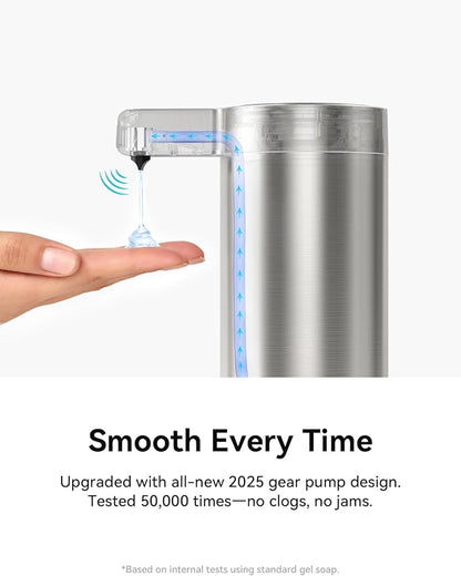 SUNLY Touchless Automatic Soap Dispenser – Clog-Free Pump, 0.2s Fast Sensor