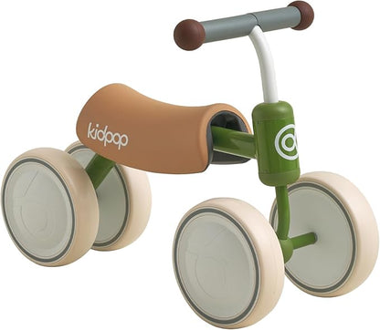 kidpop Big BEE Baby Balance Bike for 1 Year Old Toddler Kids Ride On Toys First Birthday Gift Toddler First Bike (Green)