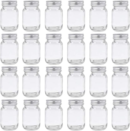 U Pack 2oz Mason Jar with Silver Lid